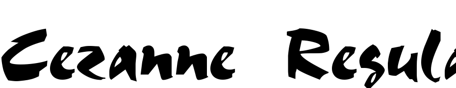 Cezanne Regular cкачати шрифт безкоштовно